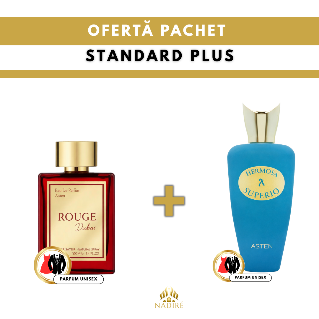 2 + 1 GRATIS – Rouge Dubai & Hermosa Superio Asten + Parfum Cadou 100 ml
