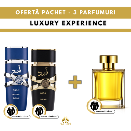 2 + 1 GRATIS – Asad & Asad Zanzibar Lattafa + Parfum Cadou 100 ml