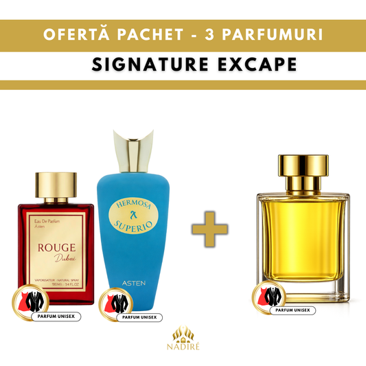 2 + 1 GRATIS – Rouge Dubai & Hermosa Superio Asten + Parfum Cadou 100 ml